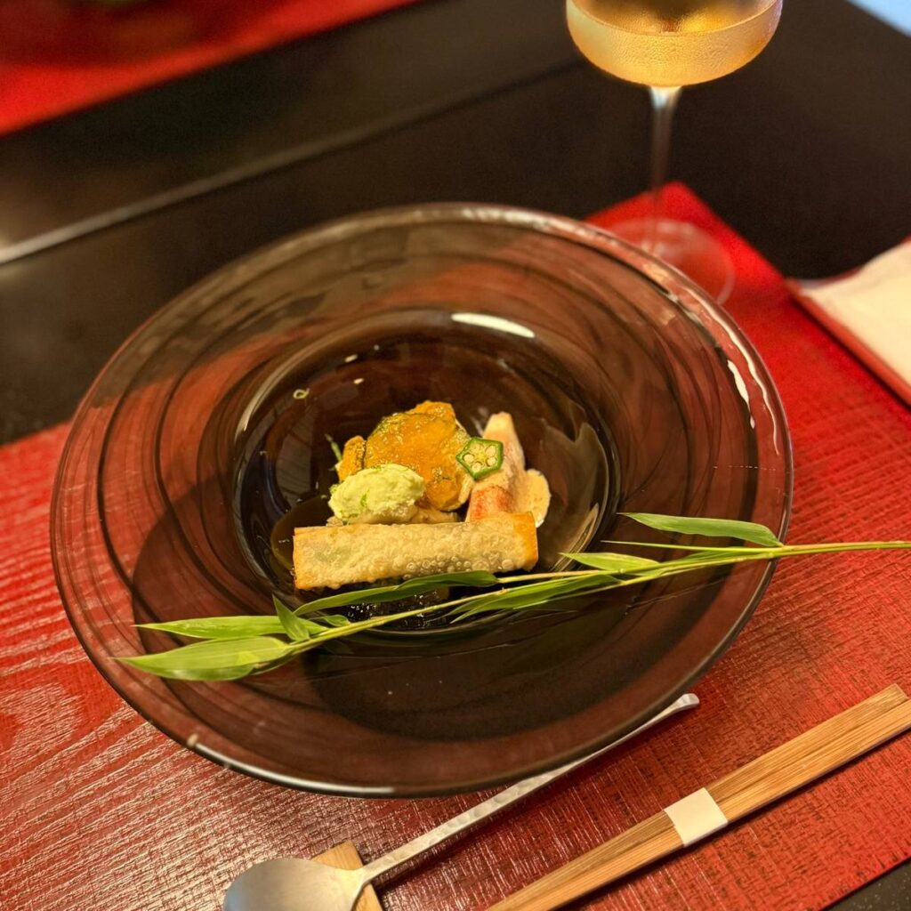 ふふ京都 夕食 お造り 美しい器と盛り付け