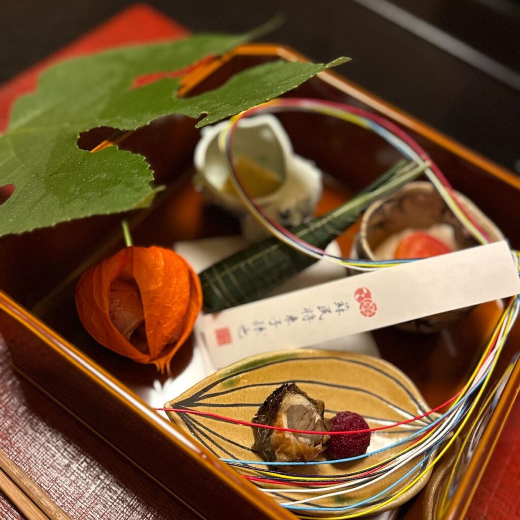 ふふ京都 夕食 八寸 季節の前菜盛り合わせ