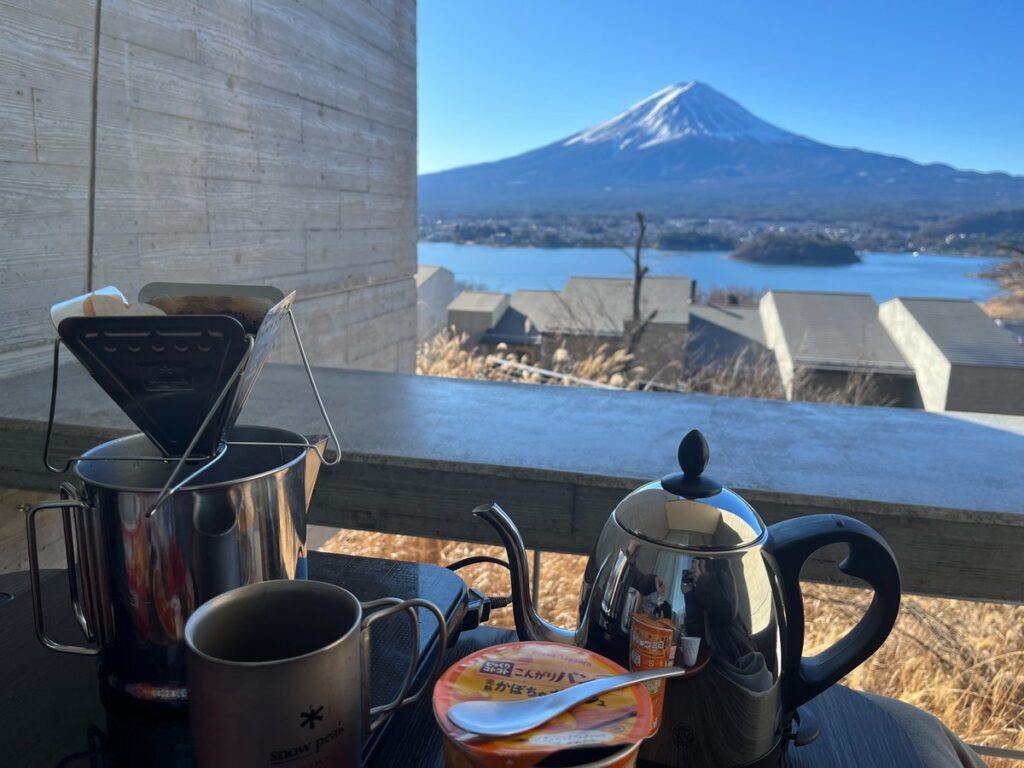 星のや富士 客室での簡単モーニング